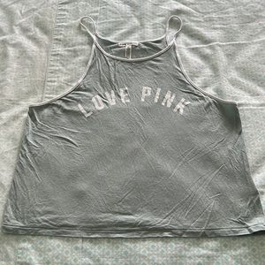 PINK Victoria’s Secret NWOT Blue Cropped Tank Top